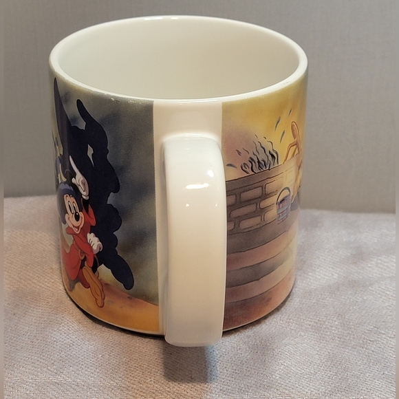 Vintage Disney Fantasia Mickey Mouse Sorcerers Apprentice Coffee Mug Japan Magic - Picture 5 of 13